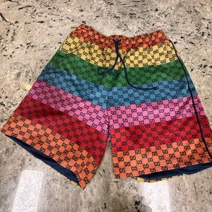 Gucci Rainbow Double G Men's Athletic Shorts